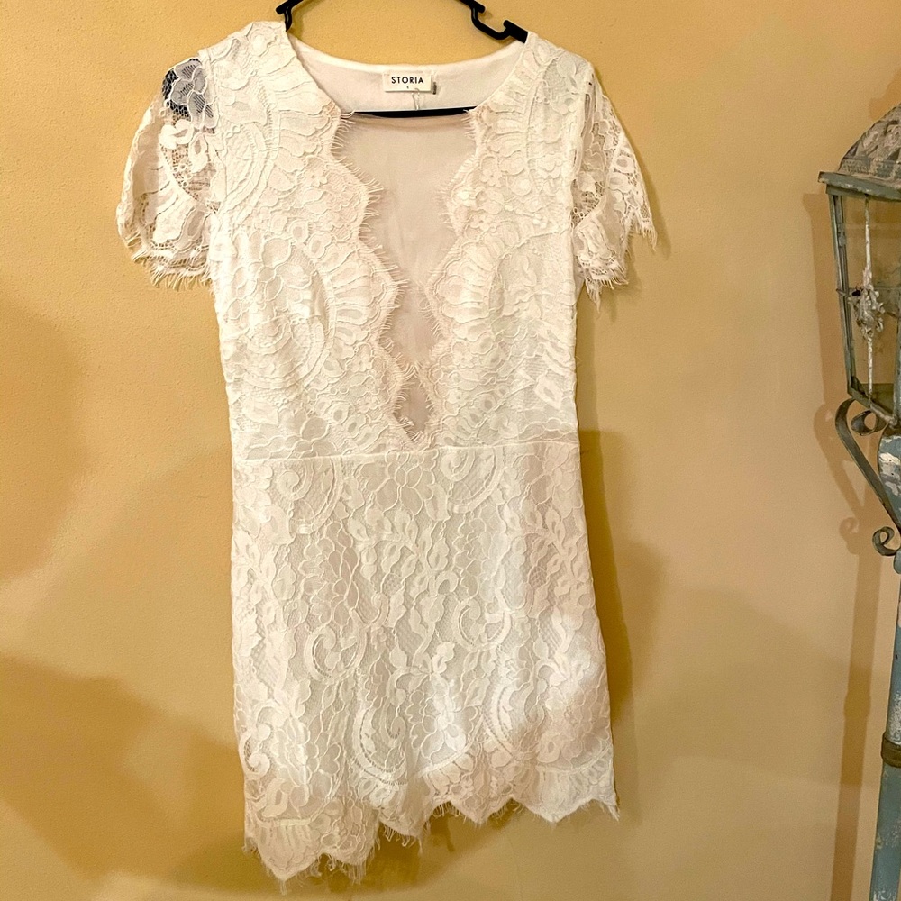 White lace dress NWT.